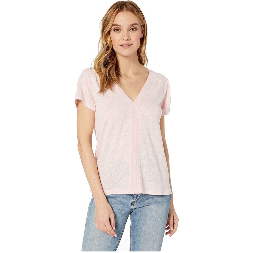 Sanctuary Remix Linen Tee Top Cherry Blossom Size XS